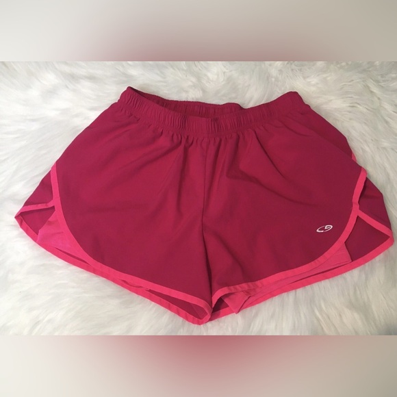 Champion Pants - Womens Champion Duo Dry Workout Active Shorts Size Medium Pink